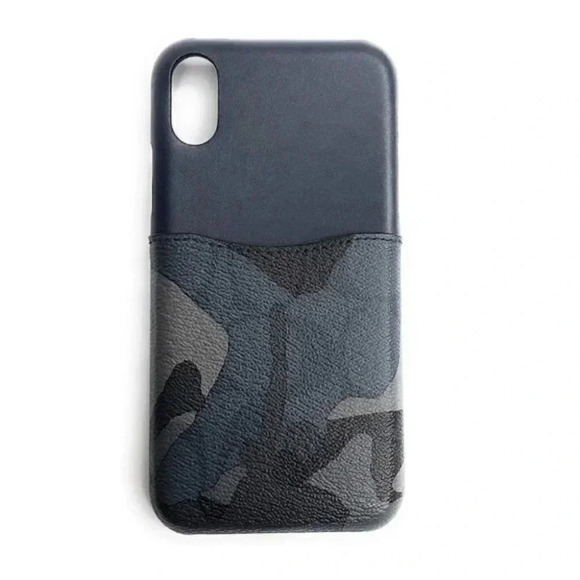 COACH IPHONE X/XS CASE IN SIGNATURE CANVAS F77932 QBBLM - Picture 1 of 7